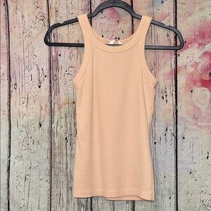 H&M peach Ribbed Tank S